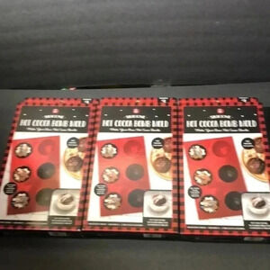Brand new in box 3 set of‎ silicone hot cocoa bomb molds